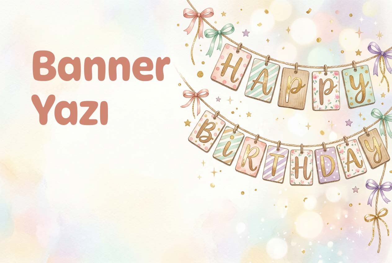 Banner - Karton Yazı