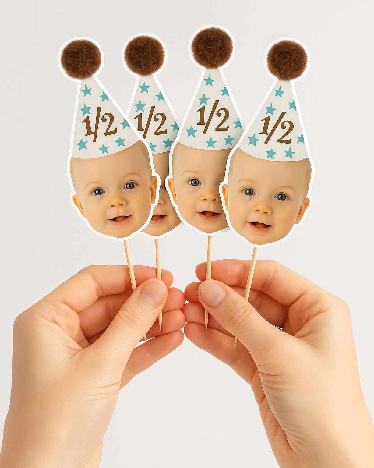 Yarım Yaş Temalı Fotoğraflı Kürdan