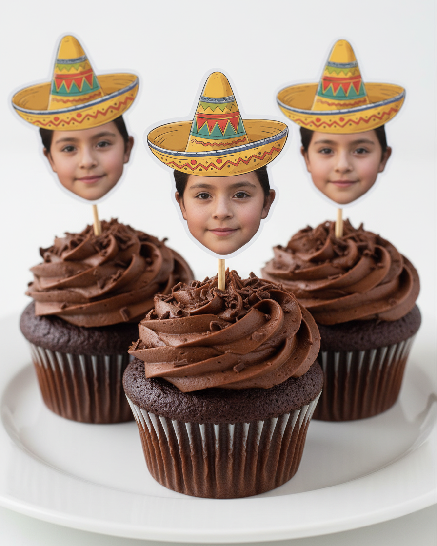 Meksika Temalı Fotoğraflı Parti Kürdanı