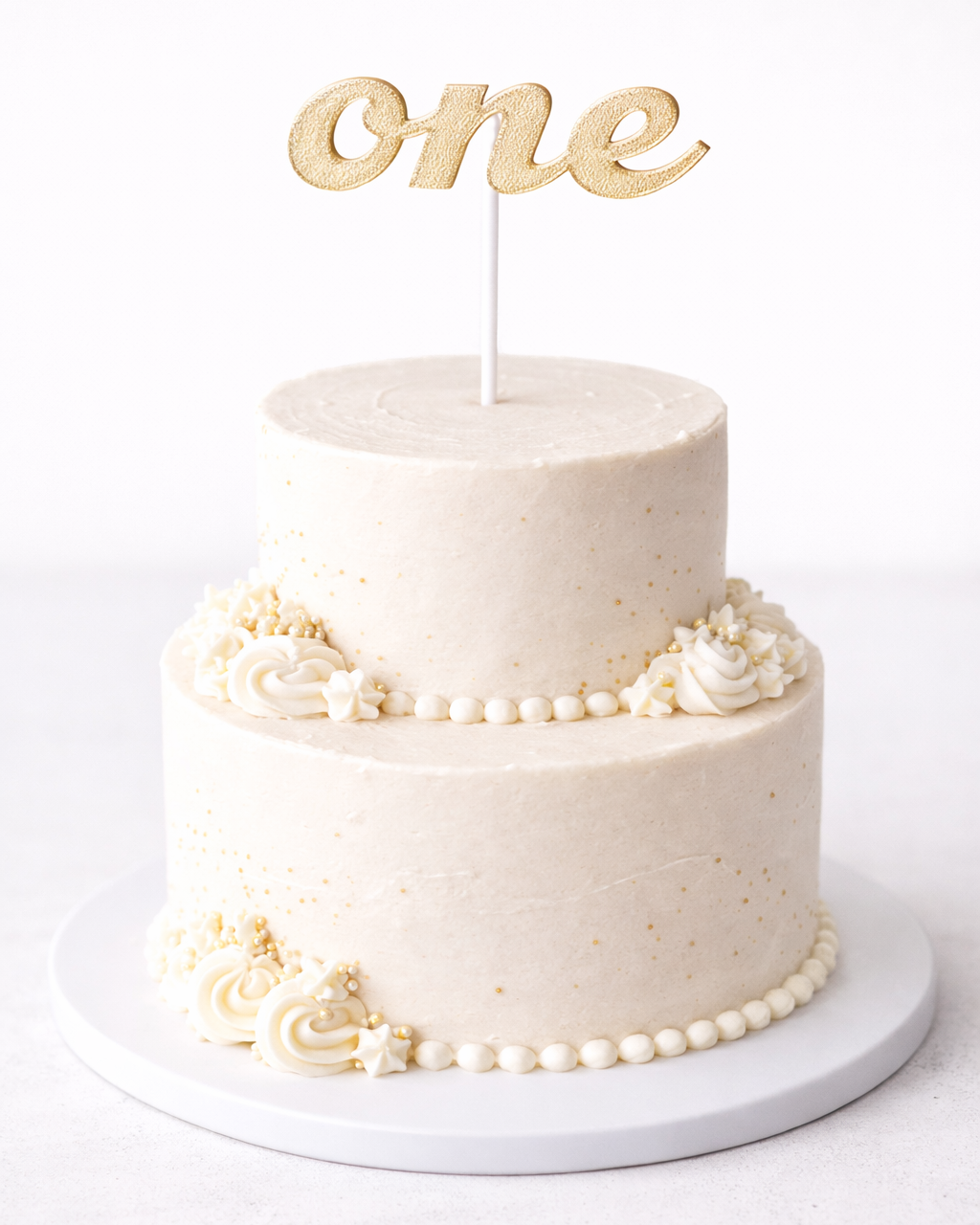 One Yazılı Pasta Süsü