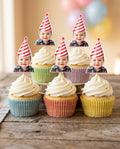 Büst Fotoğraflı Cupcake Kürdanı