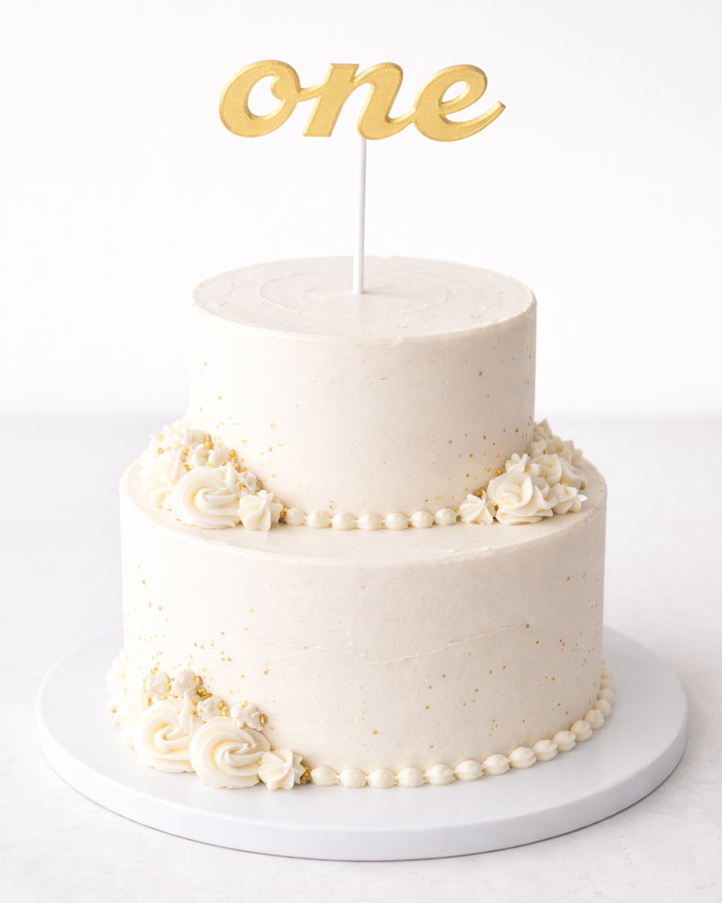 One Yazılı Pasta Süsü