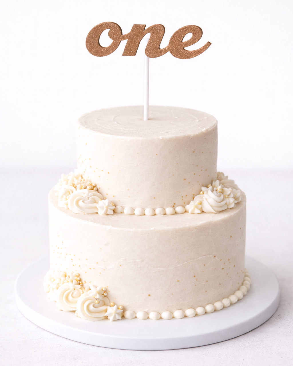 One Yazılı Pasta Süsü