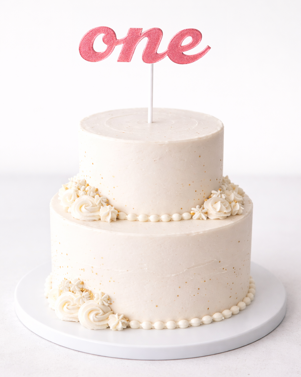 One Yazılı Pasta Süsü