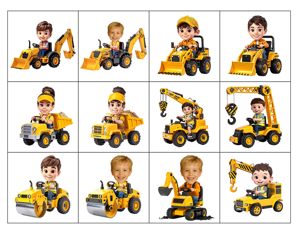 İş Makinesi Temalı Parti Kürdanı